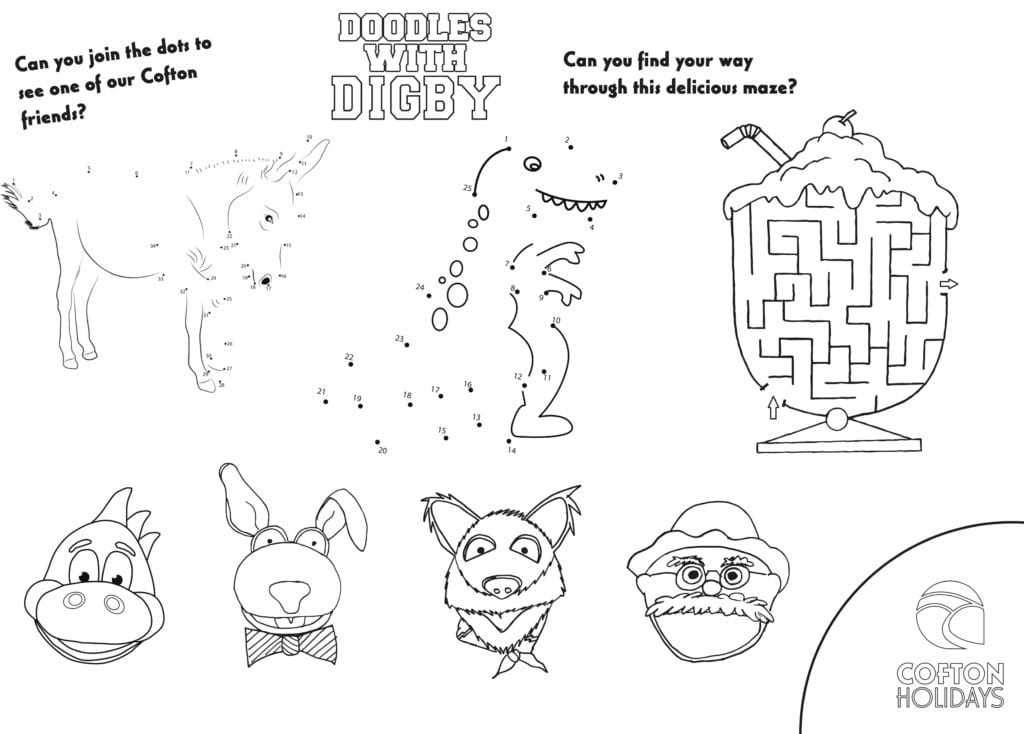 Doodles with Digby Activity Sheet 2