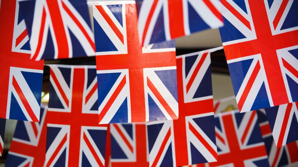 Union Jack flags for Platinum Jubilee